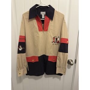 Stephanie Women's‎ Unique Pullover Coat With Golf Design Size Small